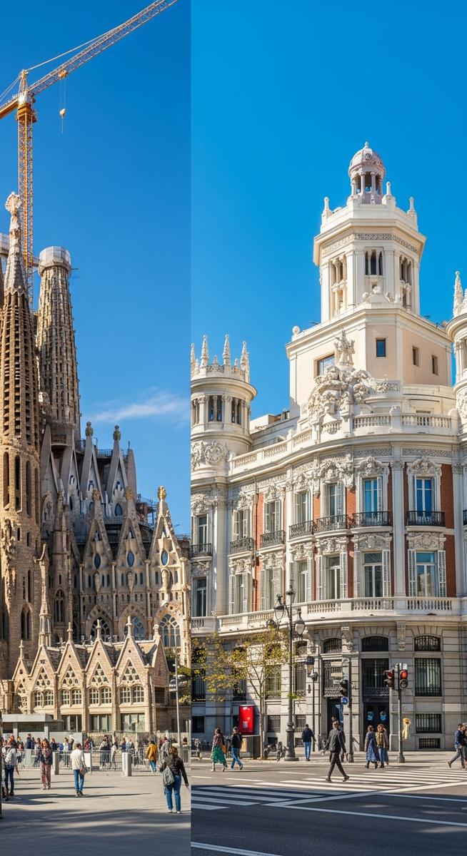 a travel photo from madrid or barcelona