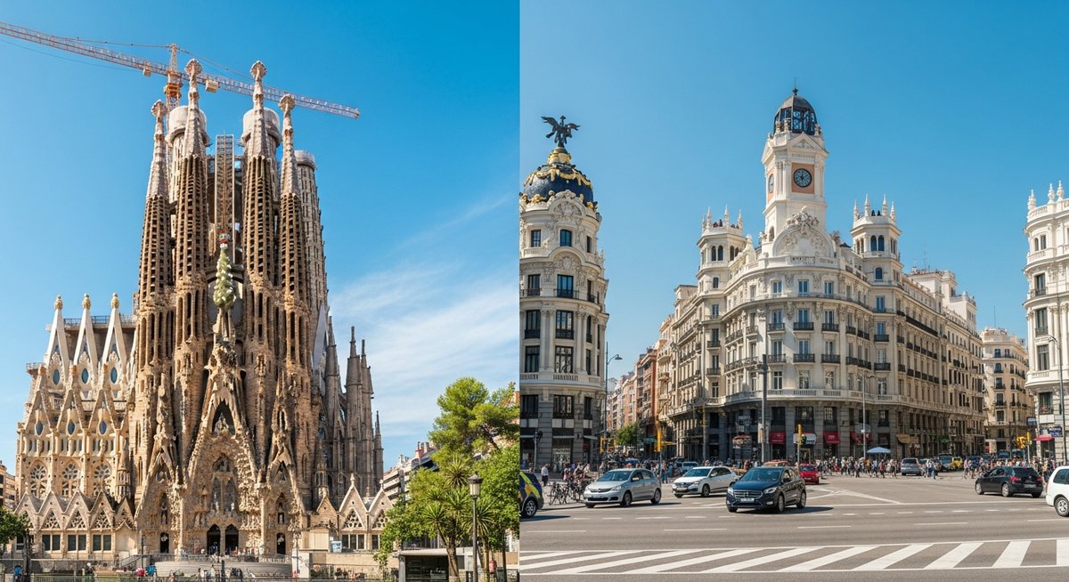 a travel photo from madrid or barcelona