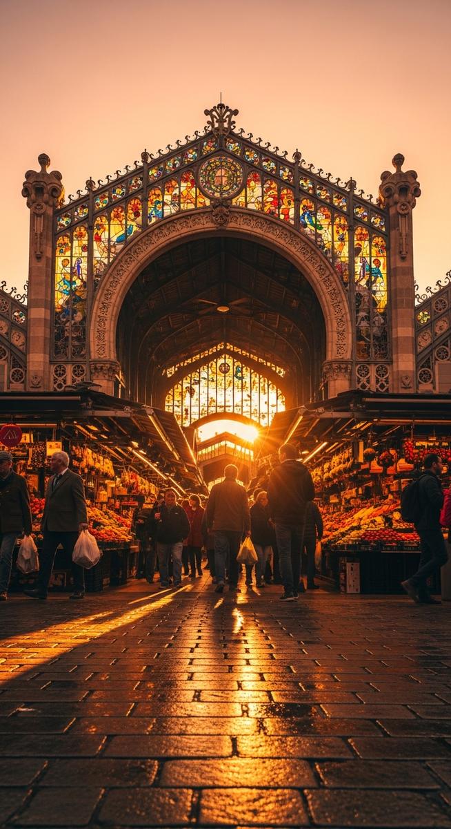 a photo illustrating 12. la boqueria market in Barcelona