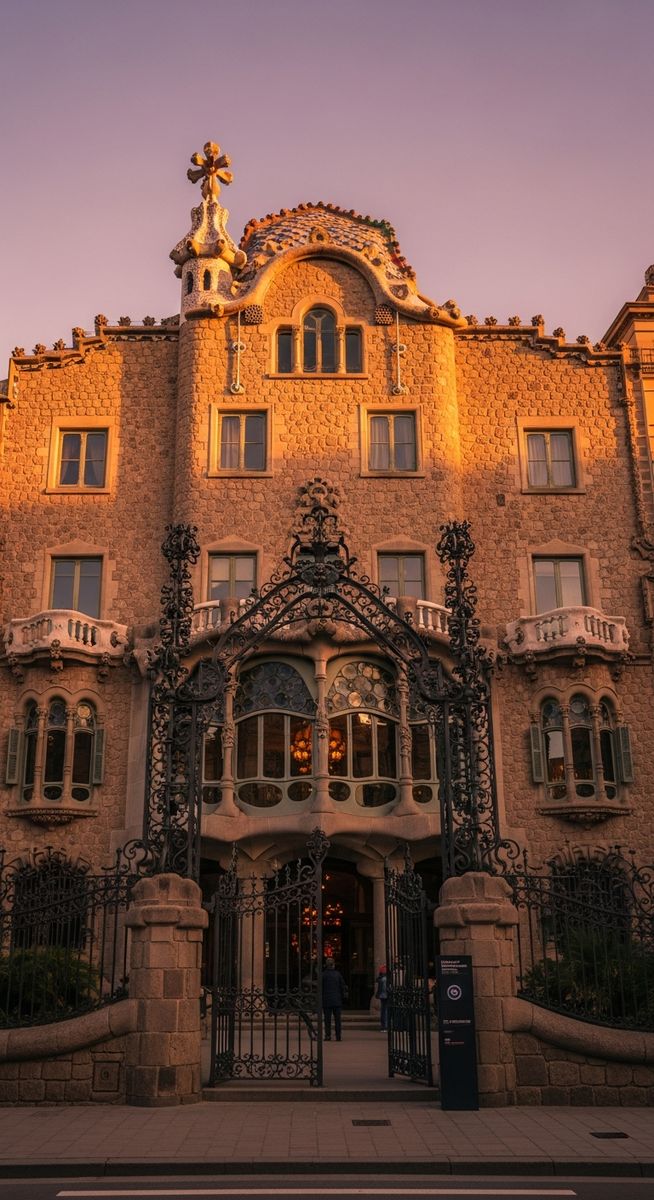 a photo illustrating 13. palau güell in Barcelona