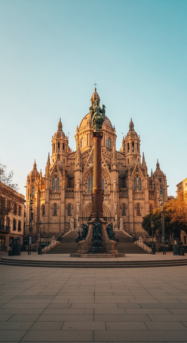 a photo illustrating 14. basilica of santa maria del mar in Barcelona