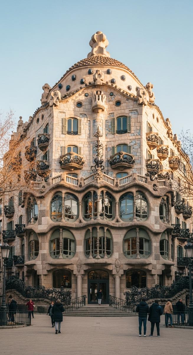 a photo illustrating 2. casa milà (la pedrera) in Barcelona