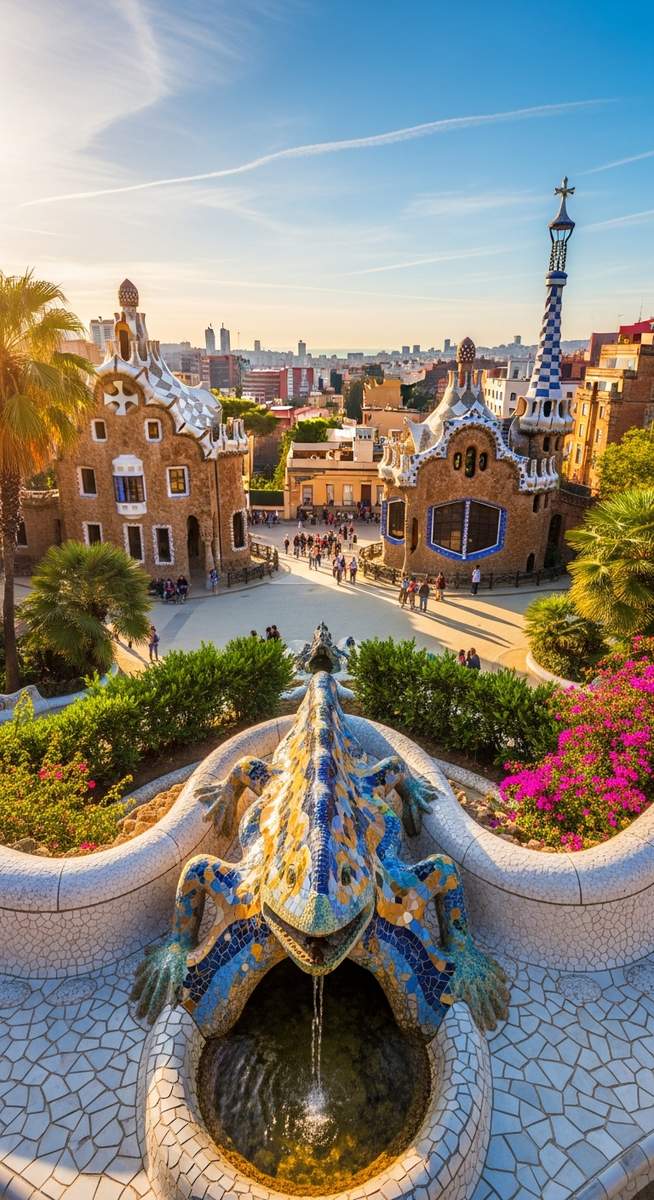 a photo illustrating 6. park güell in Barcelona