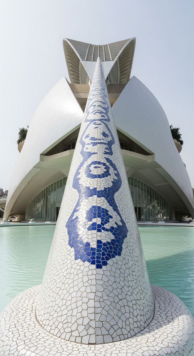 a famous Valencia monument close up