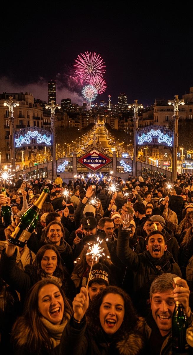 a photo illustrating metro in Barcelona