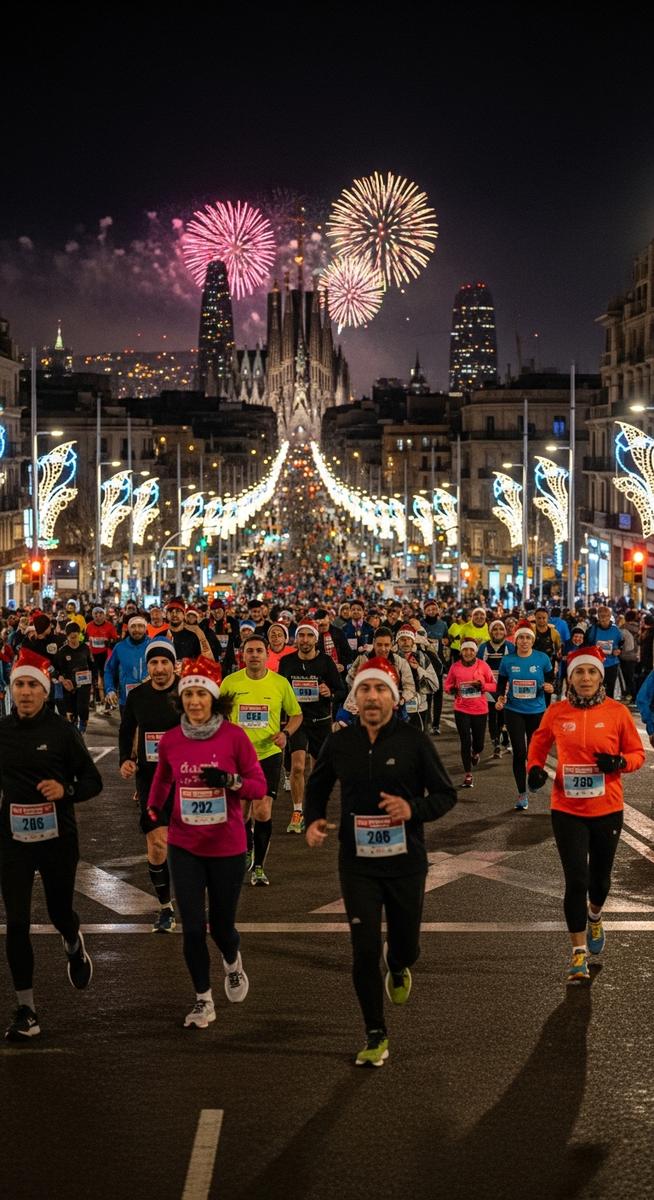 a photo illustrating 8. run a 10k race in Barcelona