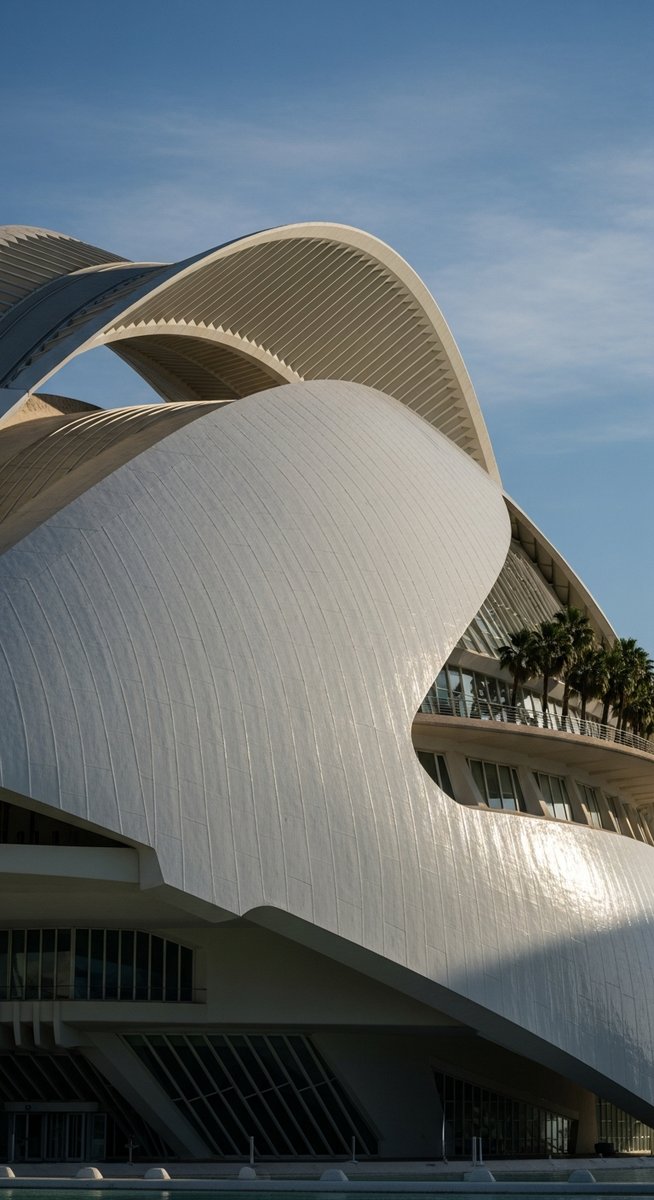 a famous Valencia monument close up