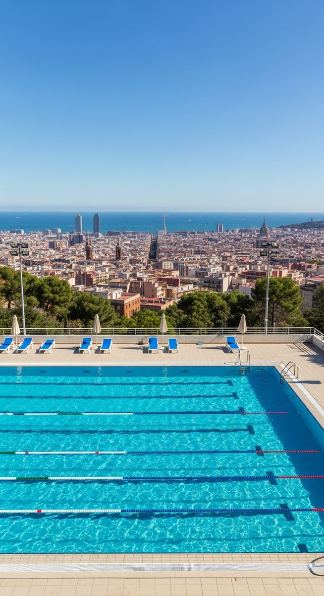 a travel photo from olympic pool barcelona