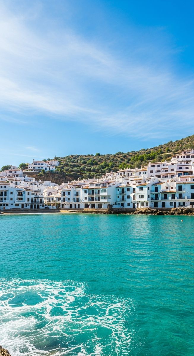 a Spanish coastal view with turquoise water on a one-day Barcelona itinerary