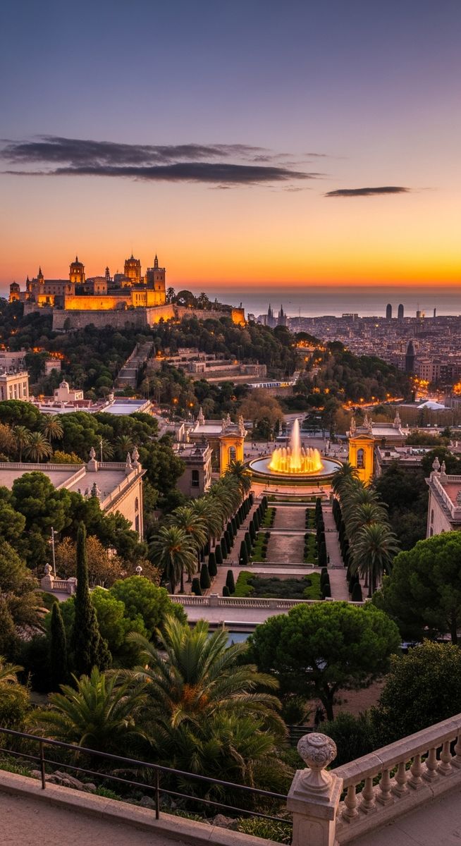 a photo illustrating 12. montjuรฏc hill in Barcelona