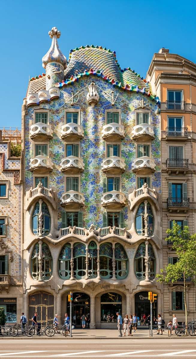 a photo illustrating 5. casa batllรณ in Barcelona