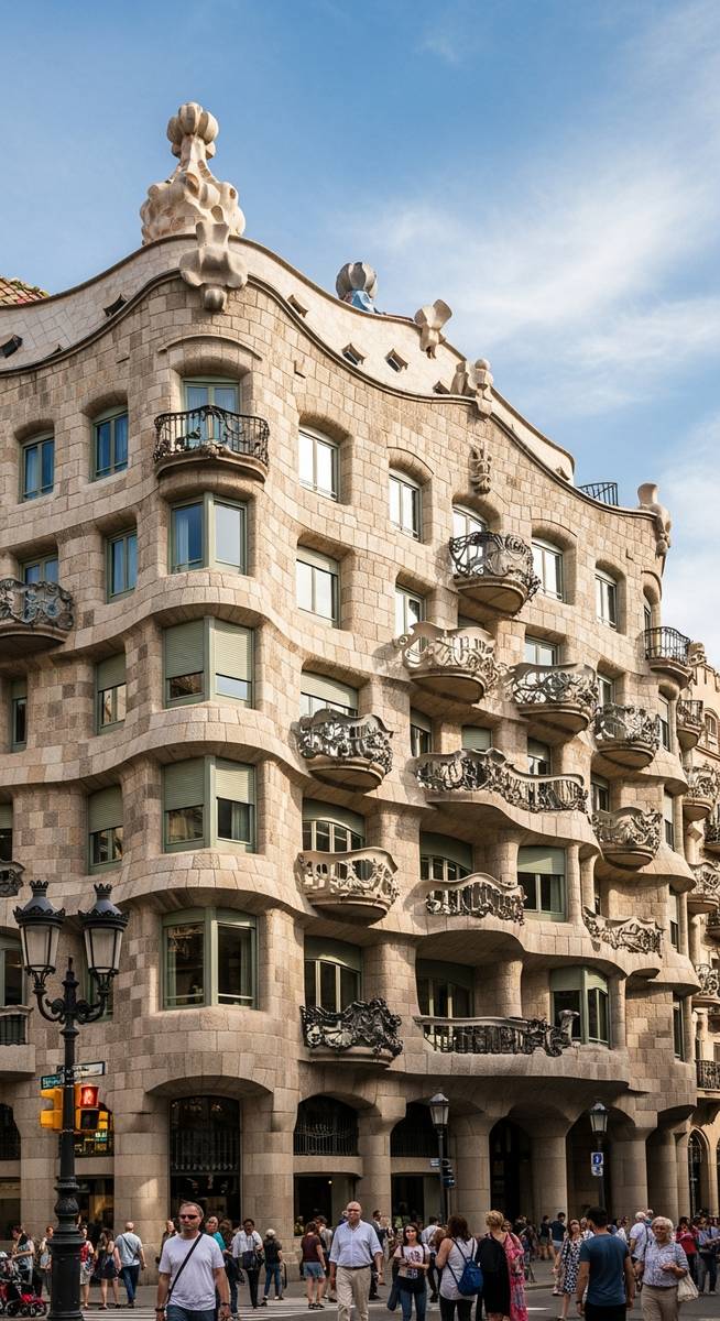 a photo illustrating 6. casa milร (la pedrera) in Barcelona