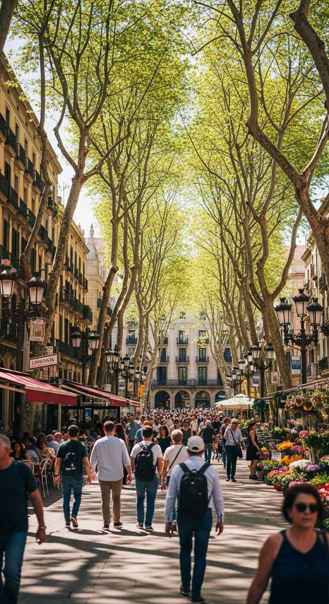 a photo illustrating 8. la rambla in Barcelona