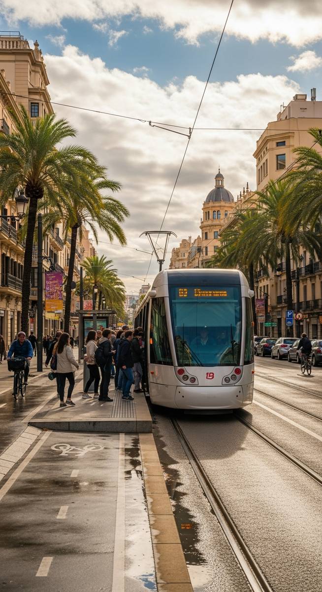 a travel photo from public transportation valencia