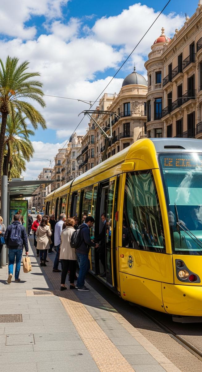 a travel photo from public transportation valencia