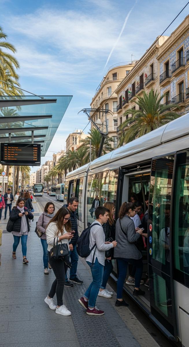a travel photo from public transportation valencia
