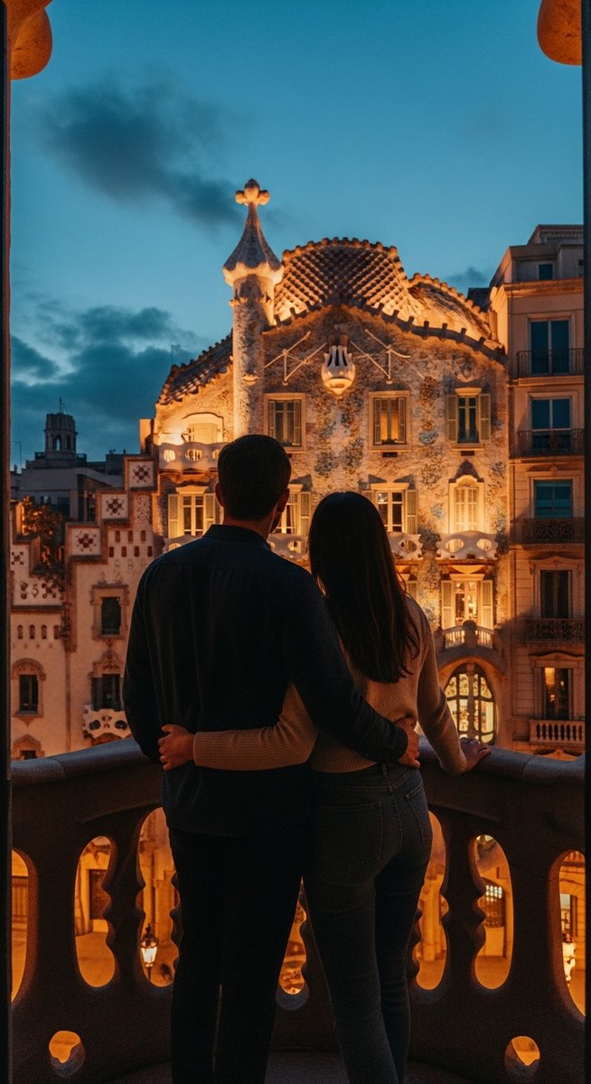 a photo illustrating 9. magic night event at casa batllรณ in Barcelona on a romantic trip