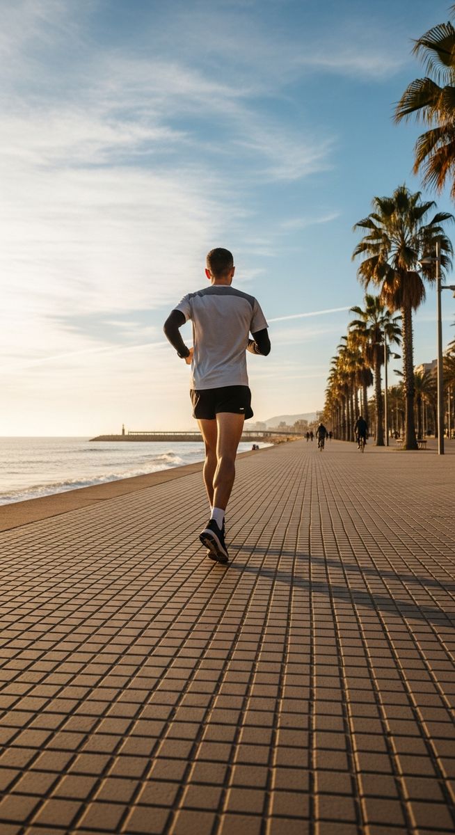 a travel photo from running barcelona