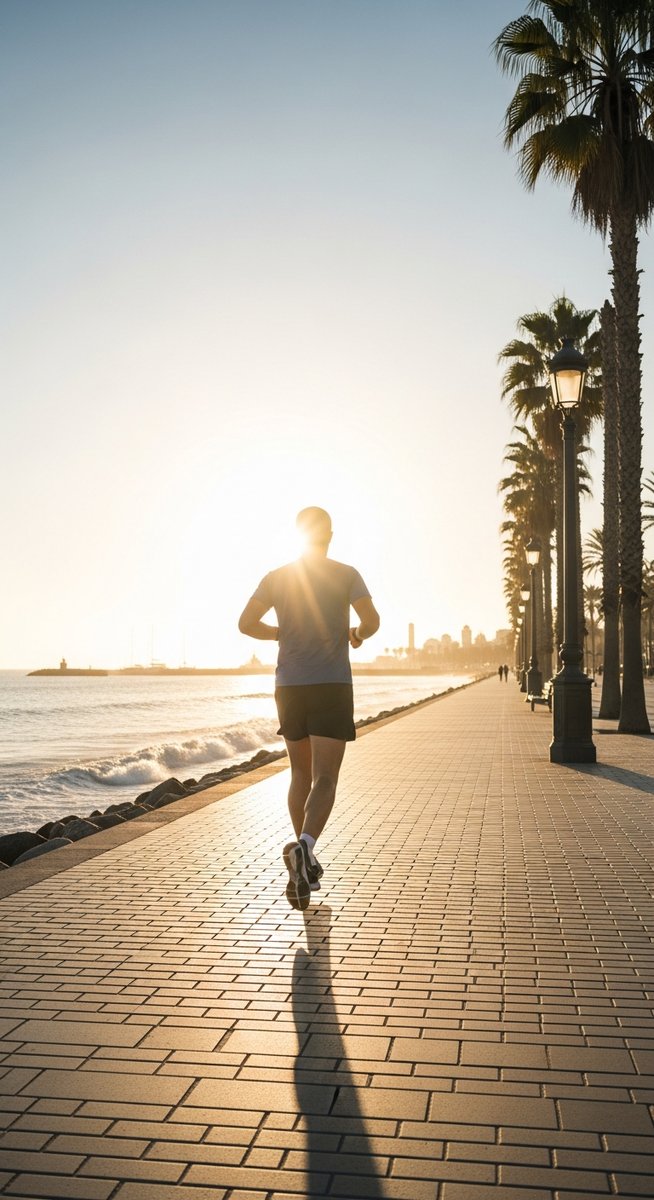 a travel photo from running barcelona