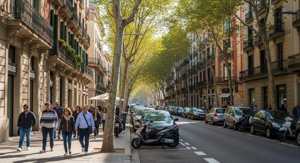 a photo illustrating 1. eixample in Barcelona