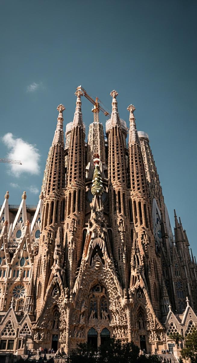 a travel photo from sagrada familia towers