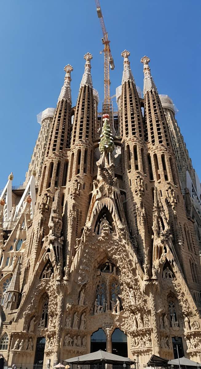 a travel photo from sagrada familia towers