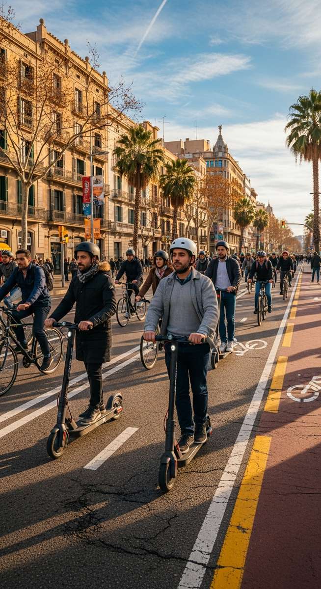 a travel photo from scooter rental barcelona