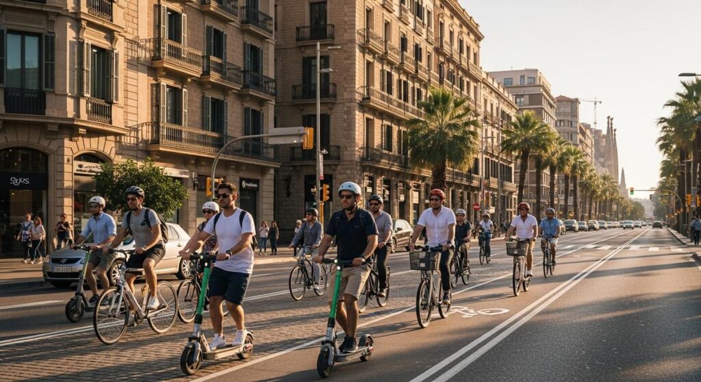 a travel photo from scooter rental barcelona