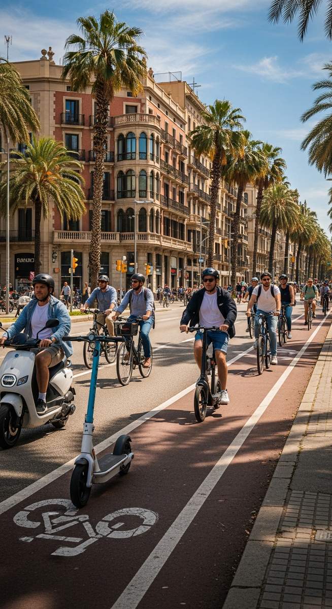 a travel photo from scooter rental barcelona