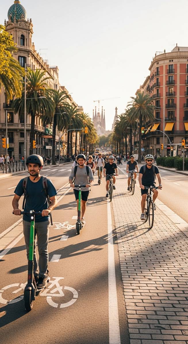 a travel photo from scooter rental barcelona