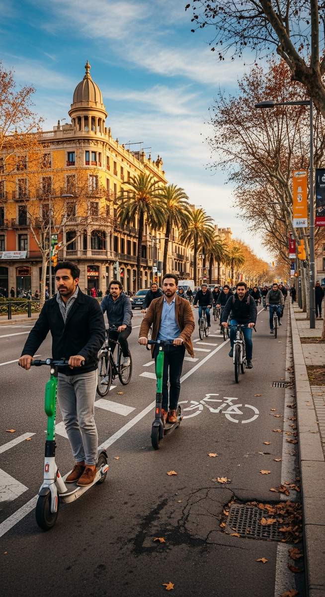 a travel photo from scooter rental barcelona