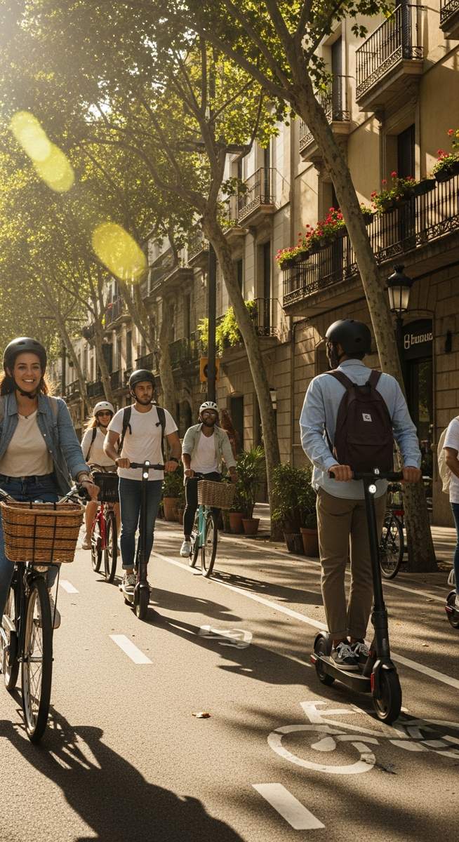 a travel photo from scooter rental barcelona