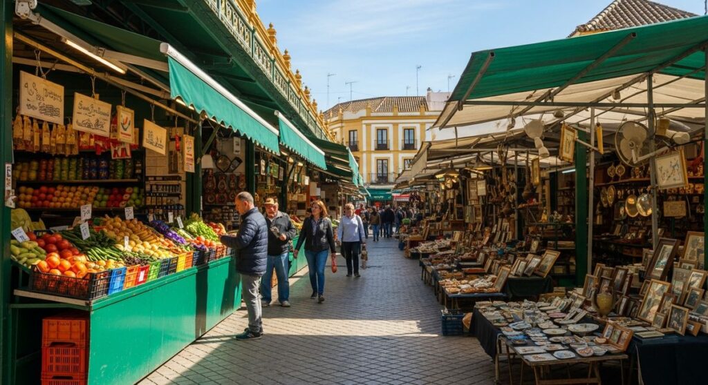 a travel photo from seville markets
