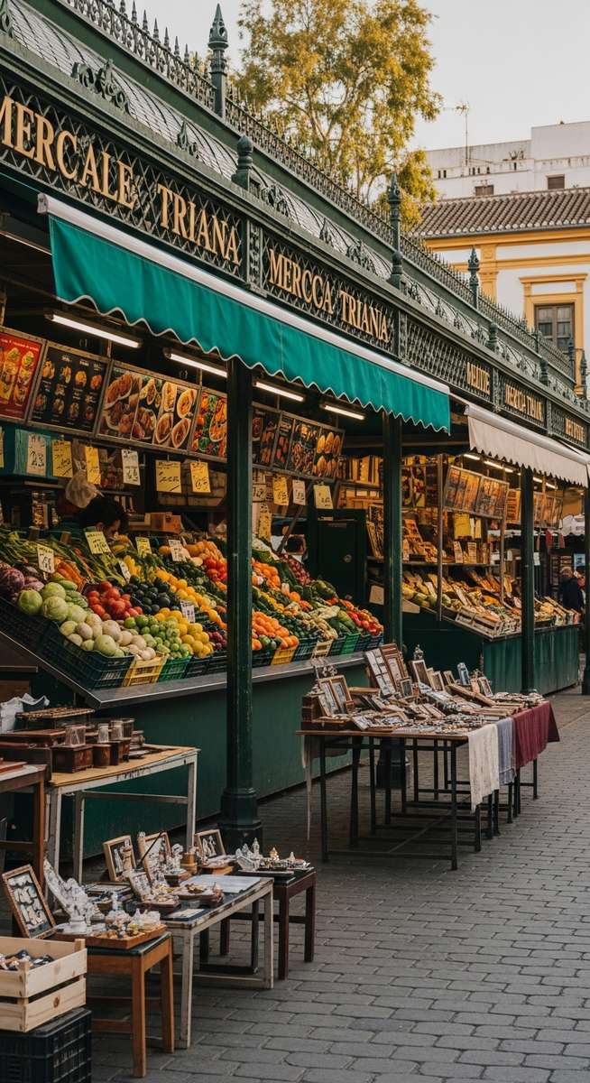 a travel photo from seville markets