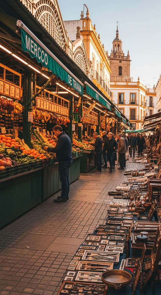 a travel photo from seville markets