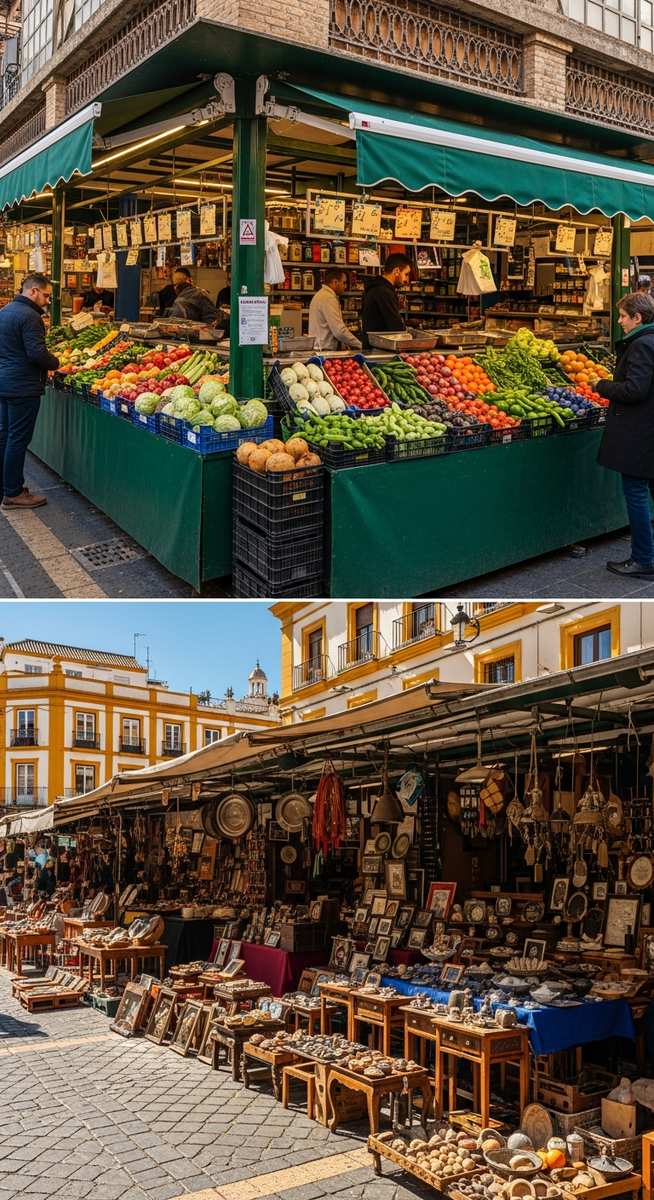 a travel photo from seville markets