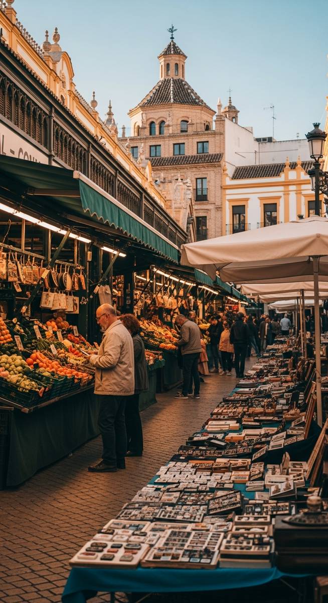 a travel photo from seville markets