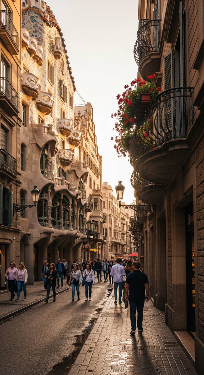 a Barcelona street or landmark for travel inspiration