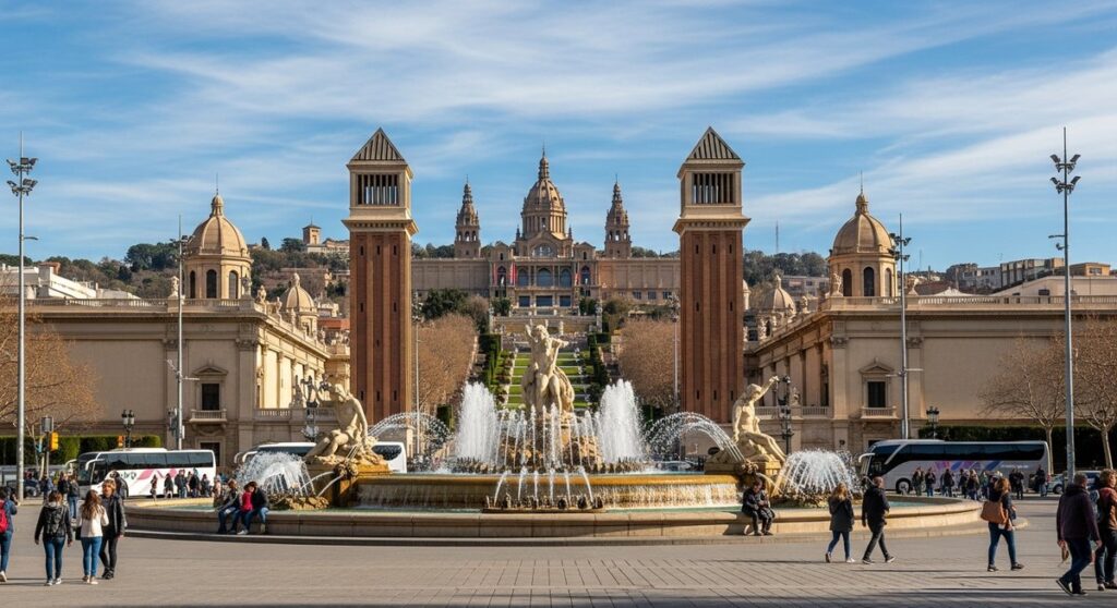 a famous landmark in Barcelona