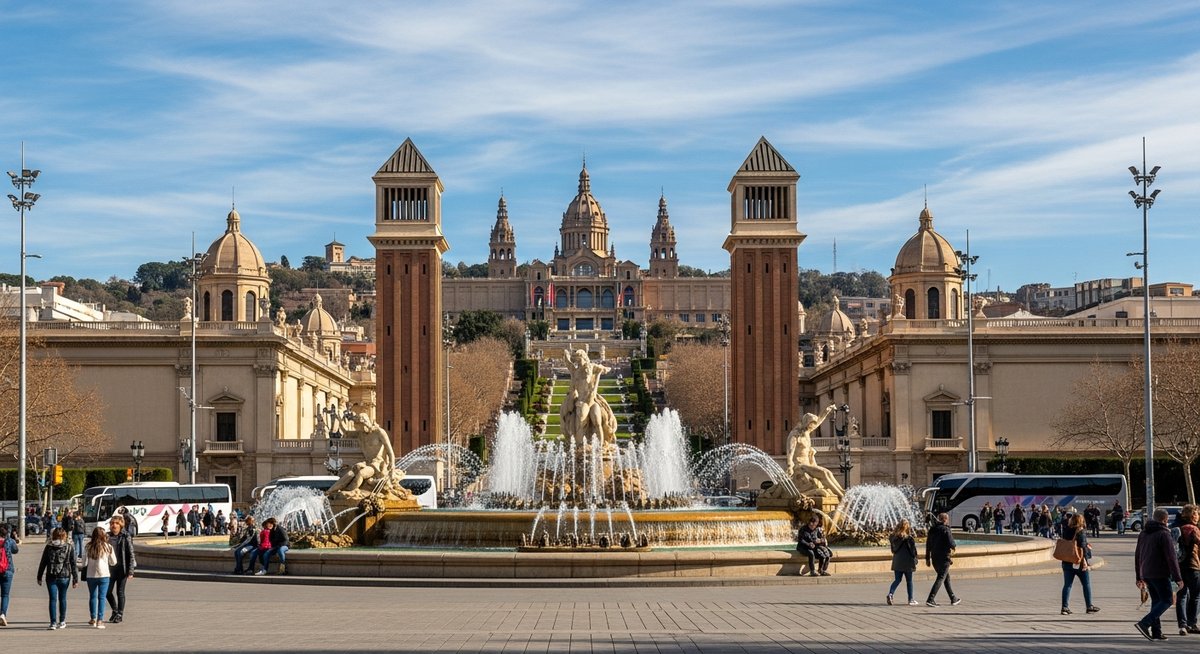 a famous landmark in Barcelona