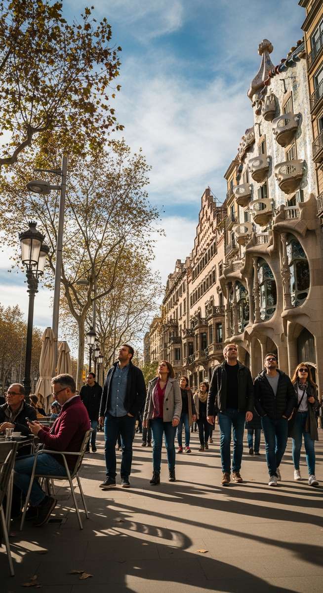 a photo illustrating 1. visit gaudรญโs monuments in Barcelona