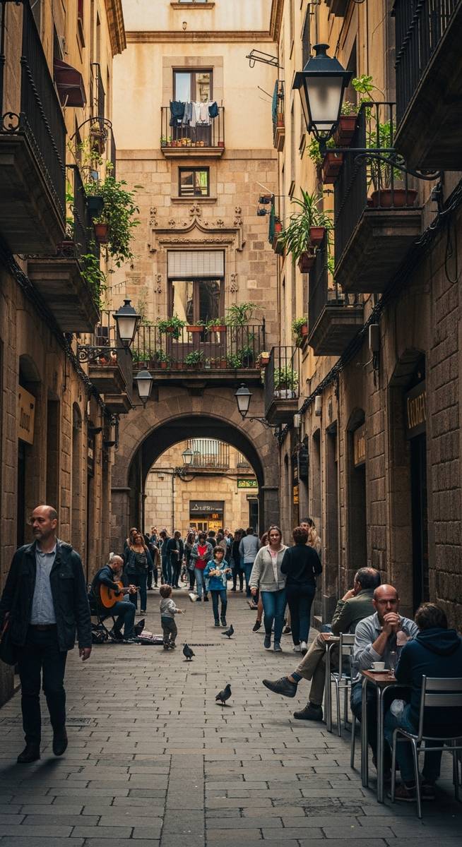 a photo illustrating 7. wander the gothic quarter in Barcelona