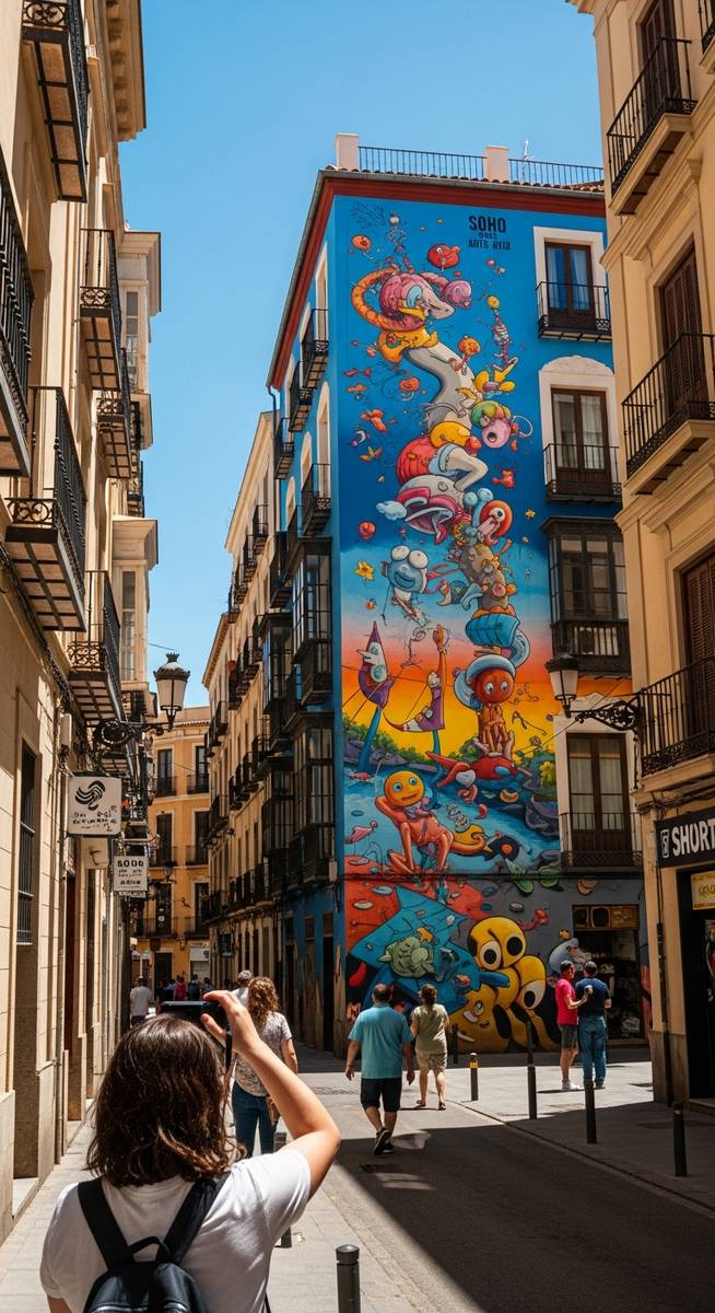 a photo illustrating 10. explore soho arts district in Malaga