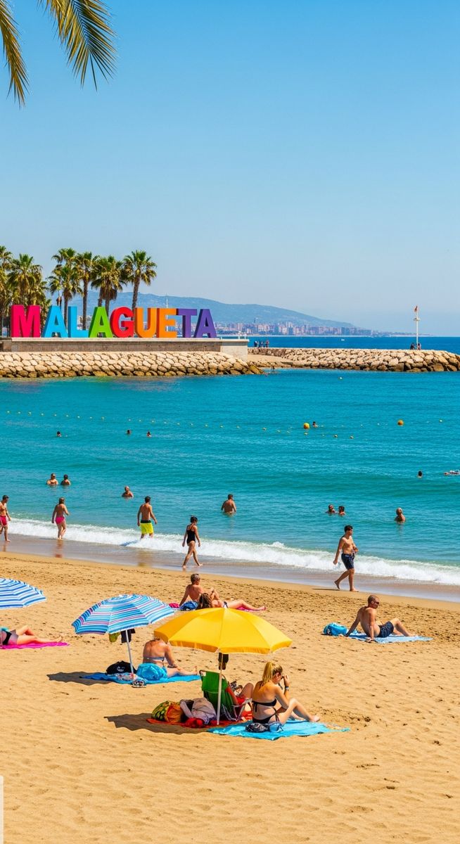 a photo illustrating 4. relax at malagueta beach in Malaga
