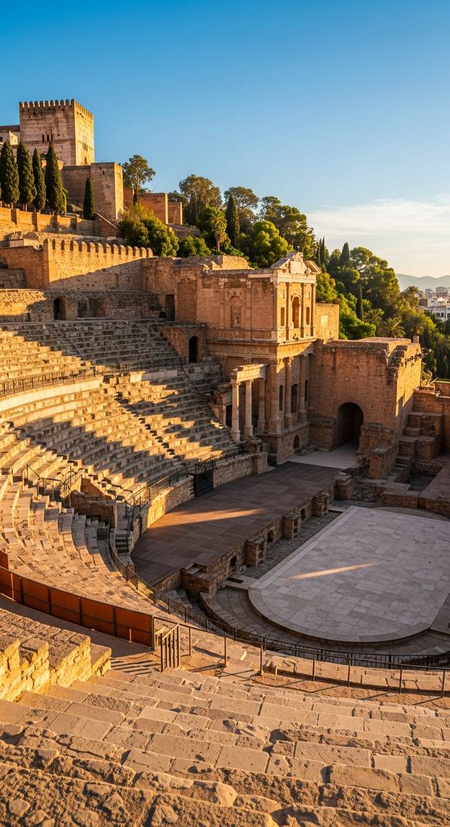 a photo illustrating 9. visit the roman theatre in Malaga