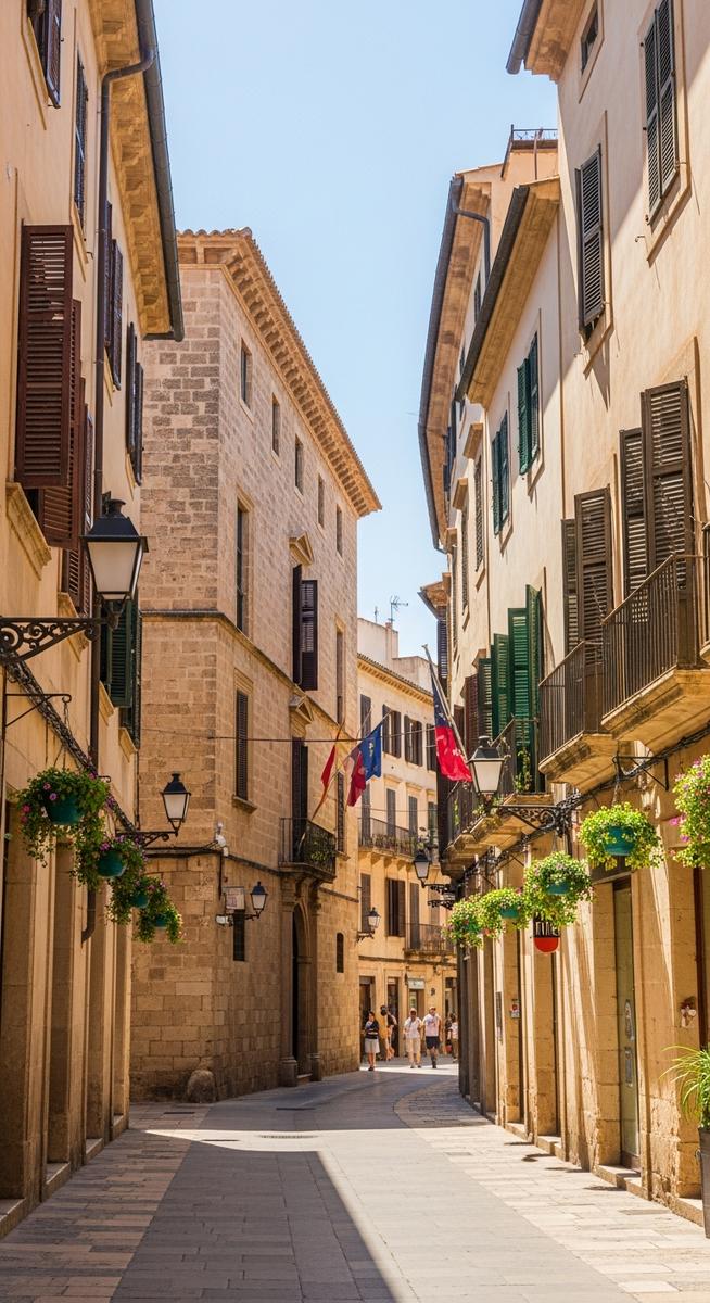 a photo illustrating 1. explore the historic streets of palma de mallorca in Mallorca