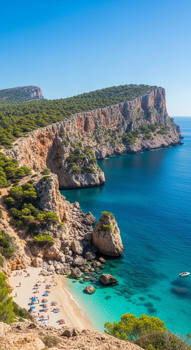 a photo illustrating 2. discover the dramatic cliffs and beaches of the north coast in Mallorca