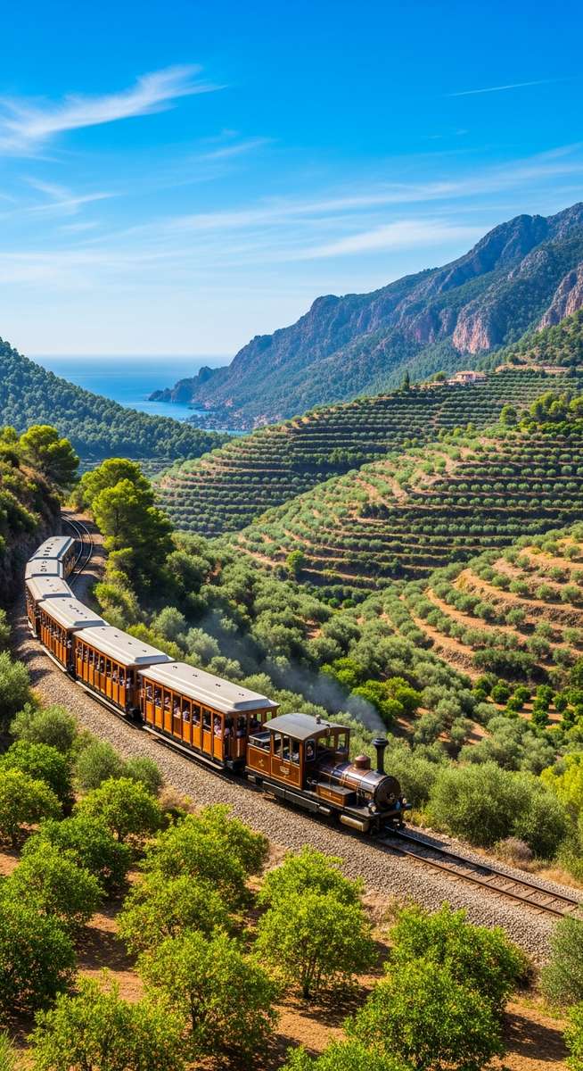 a photo illustrating 3. take a scenic train ride to sóller in Mallorca