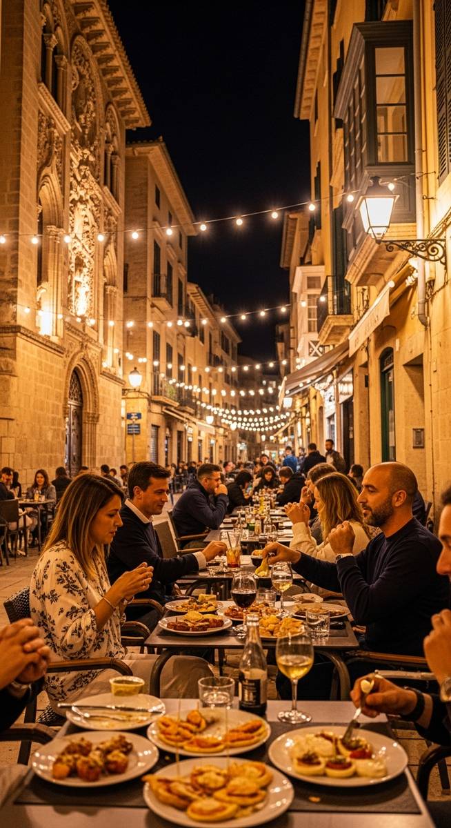 a photo illustrating 10. enjoy tapas and nightlife in la lonja district in Mallorca