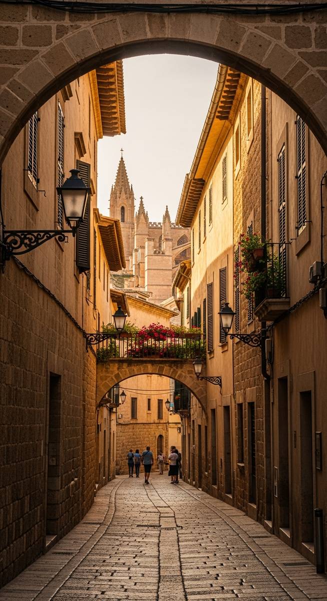 a photo illustrating 2. wander through palma's historic old town in Mallorca